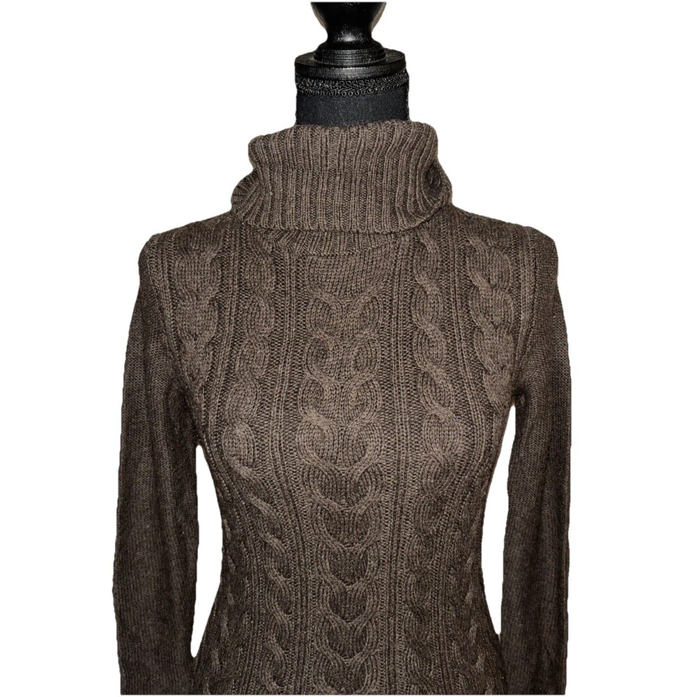 Merona Small Brown Pullover Turtle Neck Long Sleeve Sweater